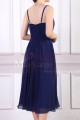 Blue Dress For Birthday Party With Thin Straps And Elastic Back - Ref L1963 - 08
