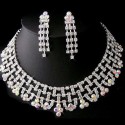 Multicolor rhinestone necklace amande - Ref E088 - 02