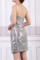 Sparkling Sequin Short New Years Eve Dress With Thin Strap - Ref C919 - 05