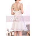 Robe Dos Nu Courte Blanche Pour Cocktail - Ref C921 - 05