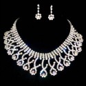 Best rhinestone wedding necklaces set - Ref E092 - 02