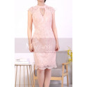 Scalloped Hem Pink Lace Tight Dress - Ref C916 - 03