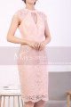 Scalloped Hem Pink Lace Tight Dress - Ref C916 - 02