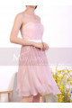 Draped Top Pink Chiffon Strapless Dress - Ref C922 - 06