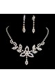 Rhinestone wedding jewelry necklace set - Ref E099 - 02