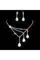 Necklace and earring set sparkly stone - Ref E100 - 02