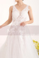 Robe Mariage Dos Nu Blanche Sexy Dentelle Fleur - Ref M067 - 03