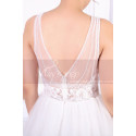 Sexy Lace Wedding Dress With Sheer Plunging Neckline At The Back - Ref M068 - 07