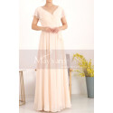 Floor Length Chiffon Yellow Pale Mother Of The Groom Dresses With Sleeves - Ref L1954 - 02