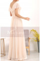 Floor Length Chiffon Yellow Pale Mother Of The Groom Dresses With Sleeves - Ref L1954 - 027