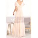 Floor Length Chiffon Yellow Pale Mother Of The Groom Dresses With Sleeves - Ref L1954 - 025