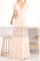 Floor Length Chiffon Yellow Pale Mother Of The Groom Dresses With Sleeves - Ref L1954 - 04