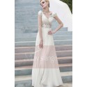 Robe de soirée pour mariage Emeline blanc casse - Ref PR007 - 03