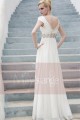 Robe de soirée pour mariage Emeline blanc casse - Ref PR007 - 04