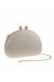 Small gold clutch purse with glitter - Ref SAC368 - 02