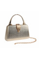 Sac de soirée cocktail doré chic - Ref SAC369 - 02