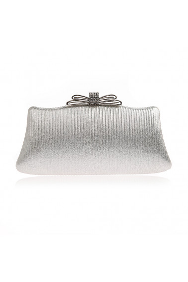 Pochette gris argenté pour soirée - SAC371 #1