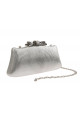 Pochette gris argenté pour soirée - Ref SAC371 - 03