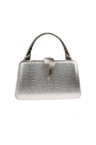 Vintage style grey evening bag a leaf - SAC372 #1