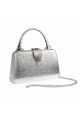 Vintage style grey evening bag a leaf - Ref SAC372 - 04