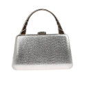 Vintage style grey evening bag a leaf - Ref SAC372 - 06