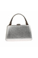 Vintage style grey evening bag a leaf - Ref SAC372 - 06