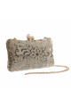 Square clutch bag with shiny pattern - Ref SAC378 - 03