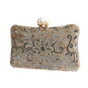Square clutch bag with shiny pattern - Ref SAC378 - 04