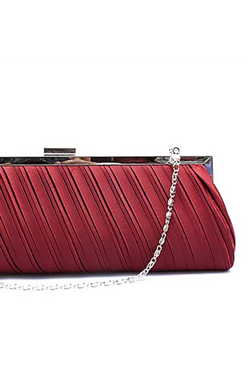 Trendy burgundy womens clutch handbags - Ref SAC128 - 01