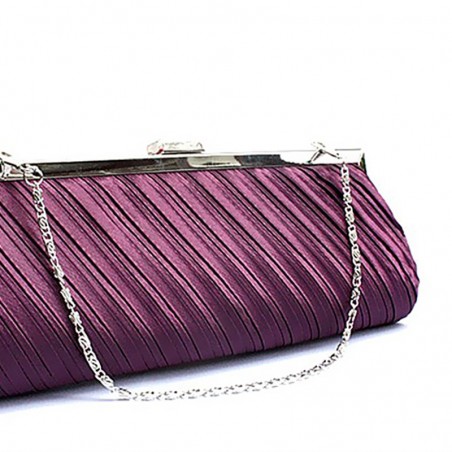 Pochette femme soirée violet chic