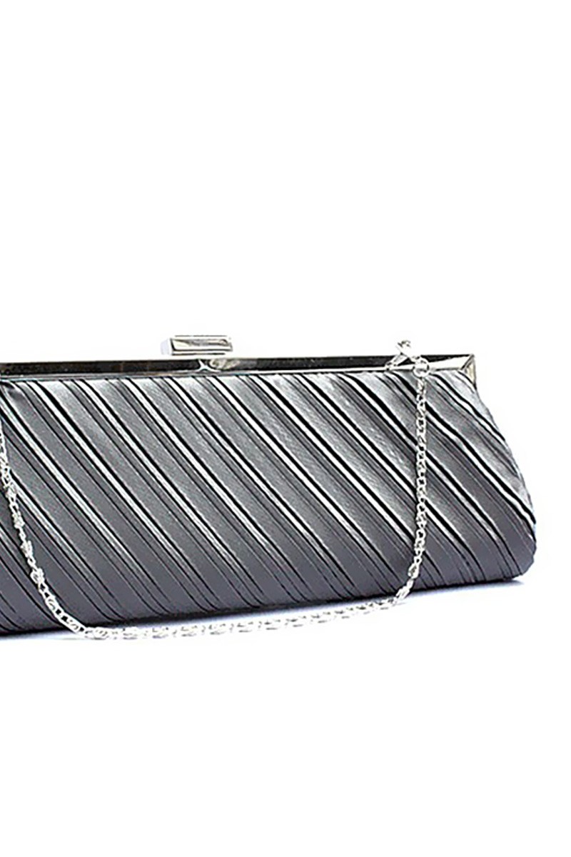 Grey women silver stylish clutch bags - Ref SAC131 - 01