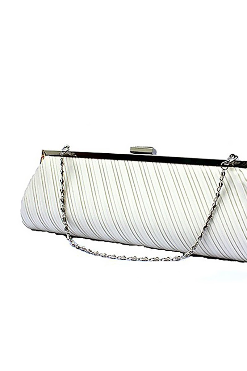 Petite pochette blanche mariage - Ref SAC133 - 01 Petite pochette blanche mariage - Ref SAC133 - 01
