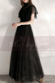 Black Velvet Vintage Gala Evening Dresses - Ref L1990 - 02