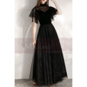 Black Velvet Vintage Gala Evening Dresses - Ref L1990 - 03