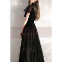 Black Velvet Vintage Gala Evening Dresses - Ref L1990 - 04