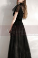 Black Velvet Vintage Gala Evening Dresses - Ref L1990 - 04