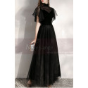 Black Velvet Vintage Gala Evening Dresses - Ref L1990 - 05