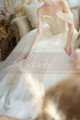 Off The Shoulder Corset Ivory Wedding Dress With Applique - Ref M069 - 06
