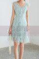 Short Mint Green Party Dress In Ruffles - Ref C994 - 04