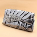 Gray luxury clutch bag for wedding day - Ref SAC151 - 02