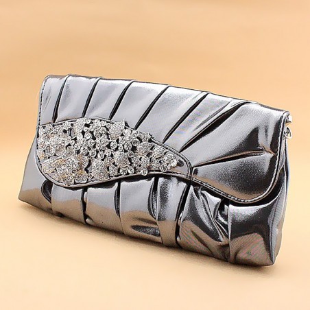 Gray luxury clutch bag for wedding day