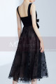 Midi Black Elegant Gown With Star Tulle Skirt - Ref C995 - 02