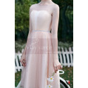 Pink Evening Gowns Civil Marriage With Rhinestones - Ref C997 - 03