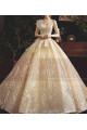 Chic Sparkling Champagne Strapless Princess Bridal Gown - Ref M080 - 03