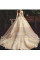 Chic Sparkling Champagne Strapless Princess Bridal Gown - Ref M080 - 05