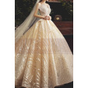 Chic Sparkling Champagne Strapless Princess Bridal Gown - Ref M080 - 06