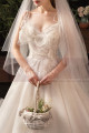 V Neckline Summer Wedding Dresses With Pretty Bow And Tie-Up Strap - Ref M079 - 04