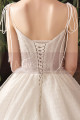 V Neckline Summer Wedding Dresses With Pretty Bow And Tie-Up Strap - Ref M079 - 06