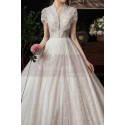 Beaded Lace Chic Wedding Wresses With Bolero-Style Top And Long Skirt - Ref M082 - 05