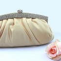 Champagne coloured evening clutch bag - Ref SAC176 - 02